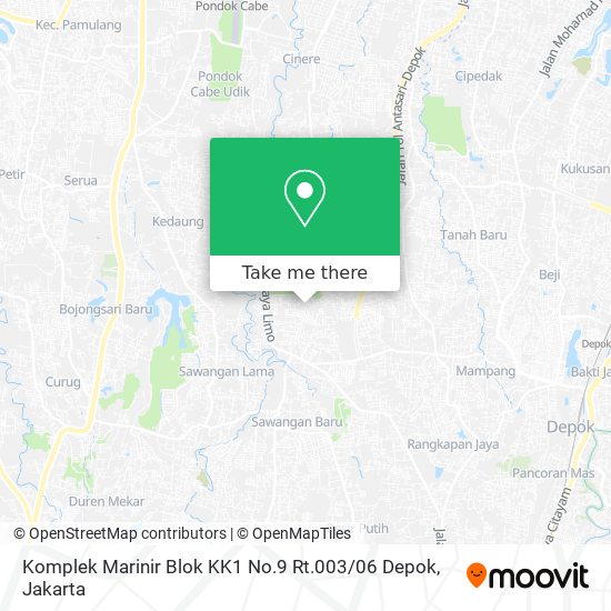 Komplek Marinir Blok KK1 No.9 Rt.003 / 06 Depok map