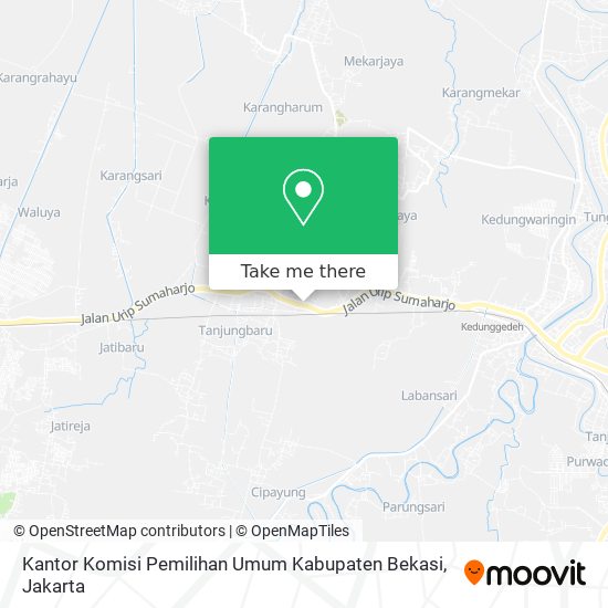 Kantor Komisi Pemilihan Umum Kabupaten Bekasi map