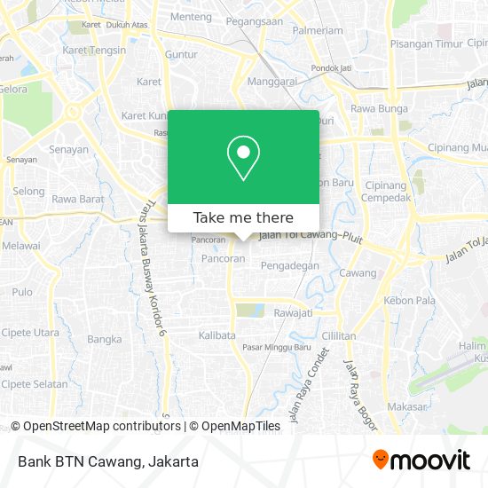 Bank BTN Cawang map