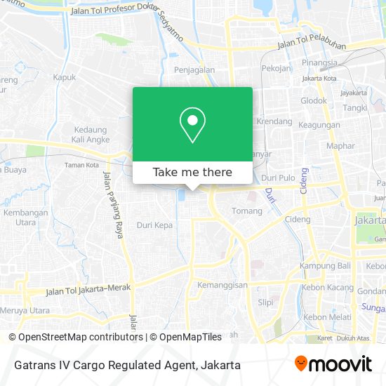 Gatrans IV Cargo Regulated Agent map