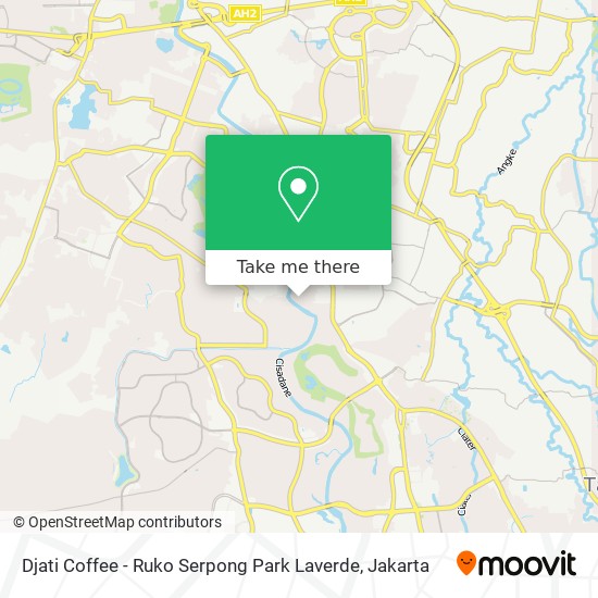 Djati Coffee - Ruko Serpong Park  Laverde map
