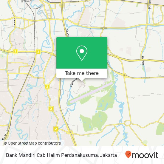 Bank Mandiri Cab Halim Perdanakusuma map