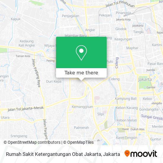 Rumah Sakit Ketergantungan Obat Jakarta map