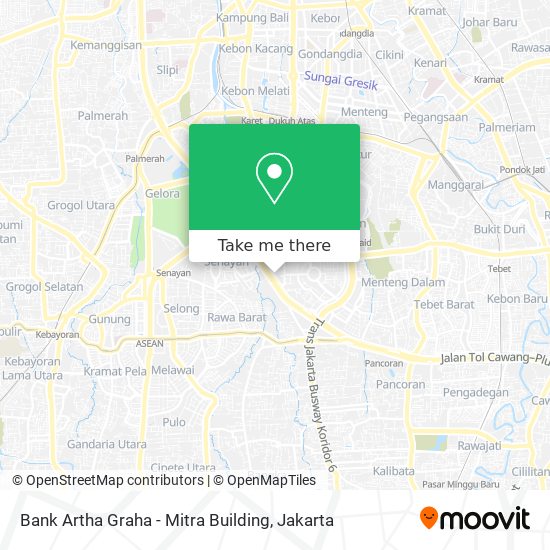 Bank Artha Graha - Mitra Building map