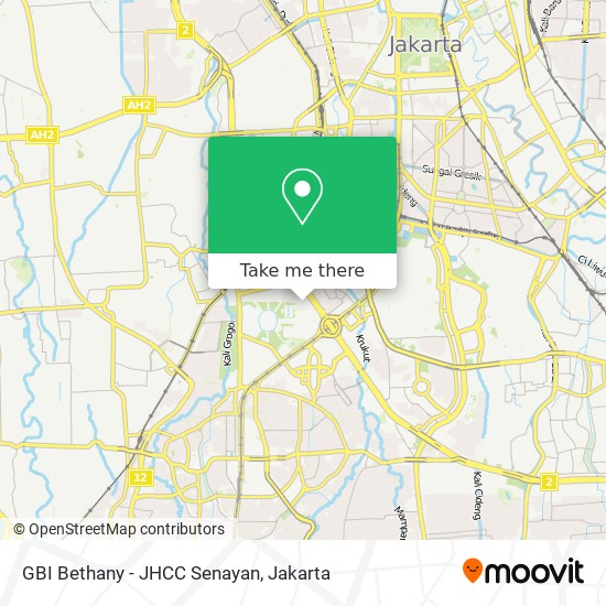 GBI Bethany - JHCC Senayan map