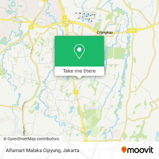 Alfamart Malaka Cipyung map