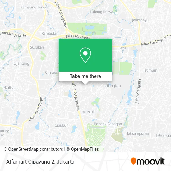 Alfamart Cipayung 2 map
