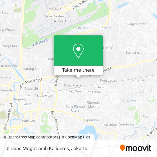 Jl.Daan Mogot arah Kalideres map