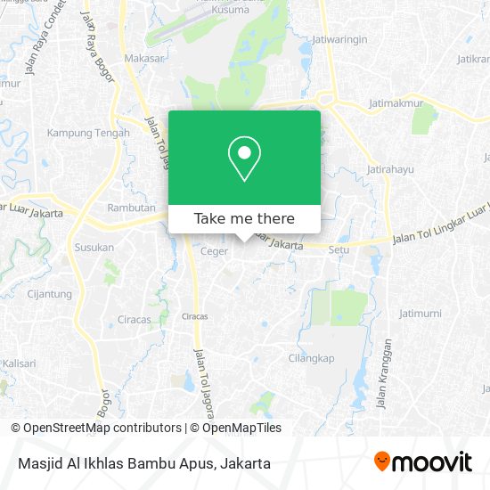 Masjid Al Ikhlas Bambu Apus map