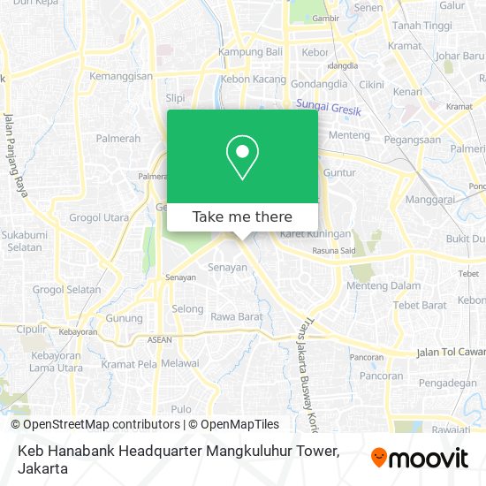 Keb Hanabank Headquarter Mangkuluhur Tower map