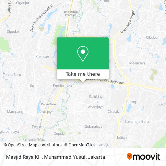 Masjid Raya KH. Muhammad Yusuf map