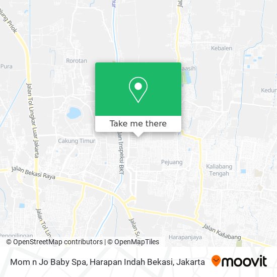 Mom n Jo Baby Spa, Harapan Indah Bekasi map