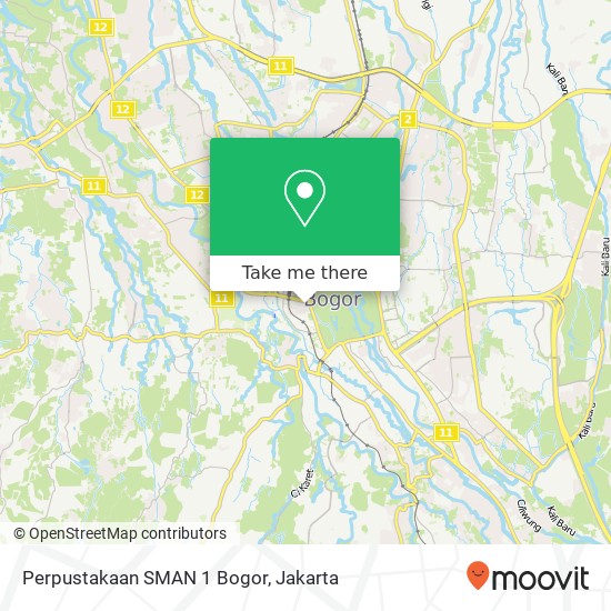 Perpustakaan SMAN 1 Bogor map