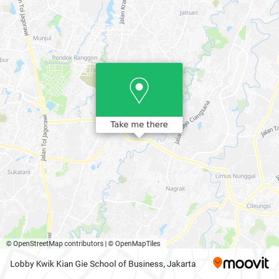 Lobby Kwik Kian Gie School of Business map