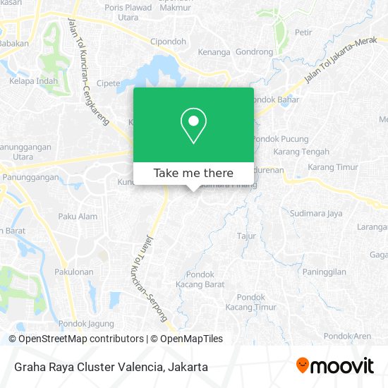 Graha Raya Cluster Valencia map