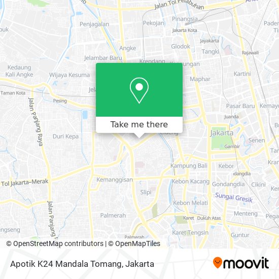 Apotik K24 Mandala Tomang map