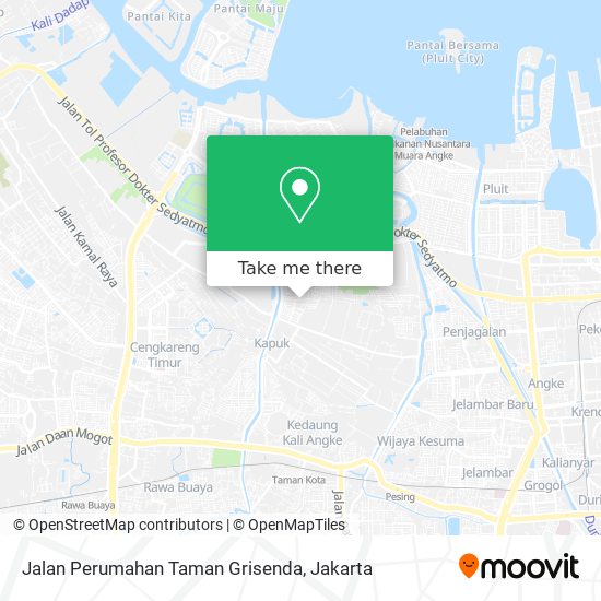 Jalan Perumahan Taman Grisenda map