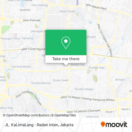 JL. KaLimaLang - Raden Inten map