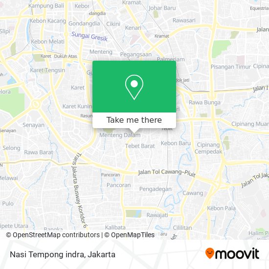 Nasi Tempong indra map