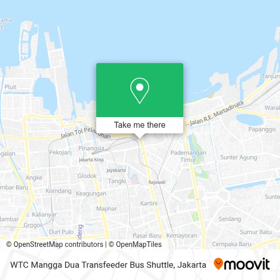 WTC Mangga Dua Transfeeder Bus Shuttle map