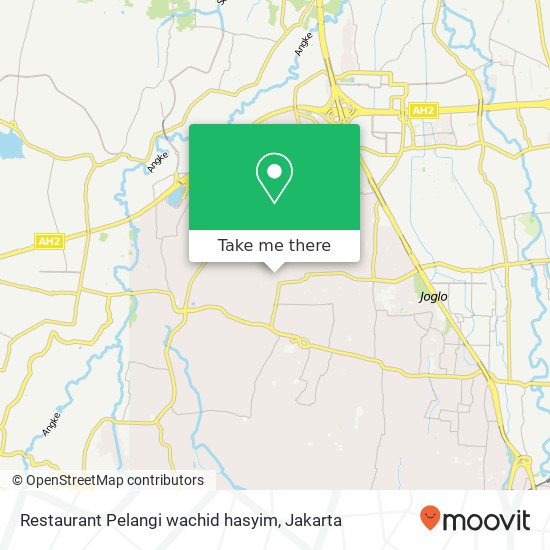 Restaurant Pelangi wachid hasyim map