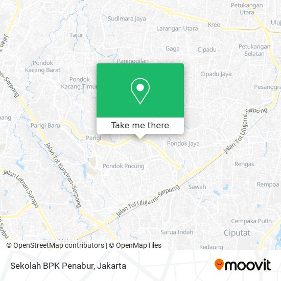 Sekolah BPK Penabur map