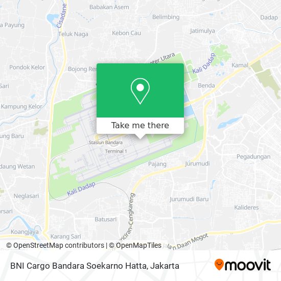 BNI Cargo Bandara Soekarno Hatta map