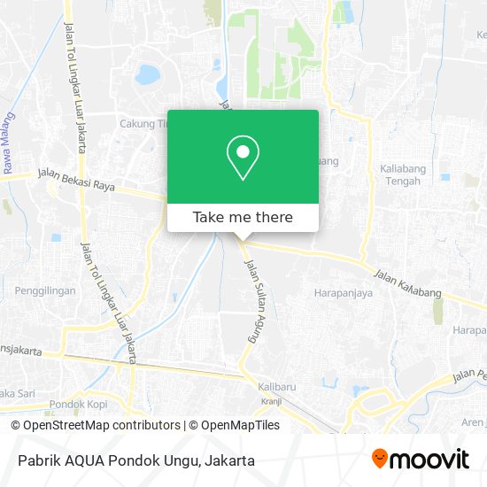 Pabrik AQUA Pondok Ungu map