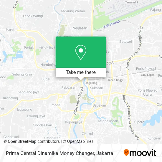 Prima Central Dinamika Money Changer map