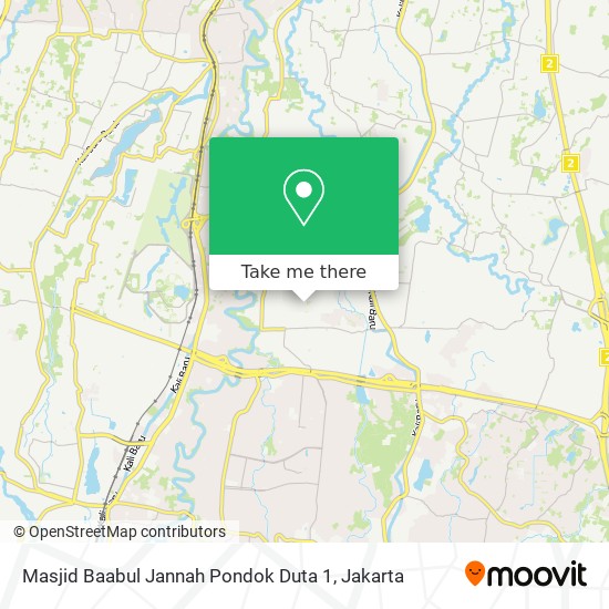 Masjid Baabul Jannah Pondok Duta 1 map