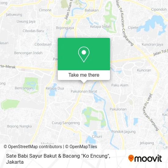 Sate Babi Sayur Bakut & Bacang "Ko Encung" map