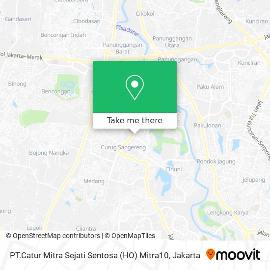 PT.Catur Mitra Sejati Sentosa (HO) Mitra10 map