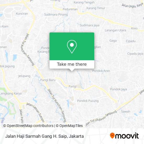 Jalan Haji Sarmah Gang H. Saip map