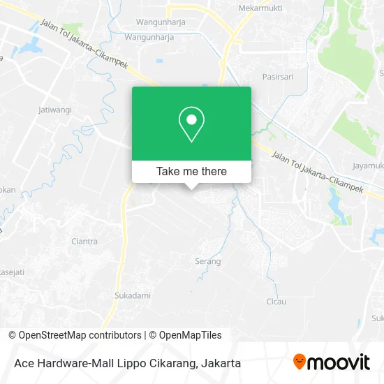 Ace Hardware-Mall Lippo Cikarang map
