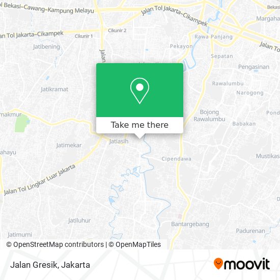 Jalan Gresik map