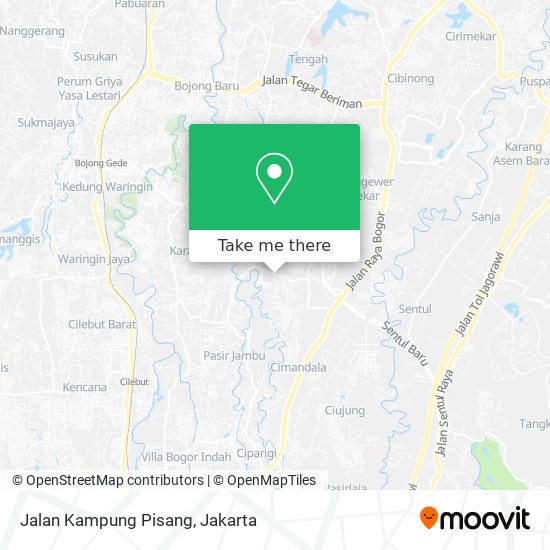 Jalan Kampung Pisang map