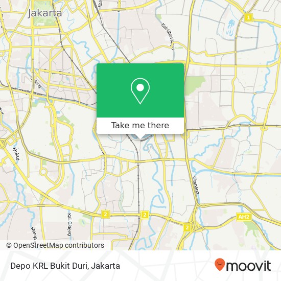 Depo KRL Bukit Duri map