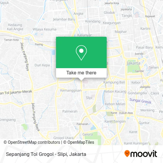 Sepanjang Tol Grogol - Slipi map