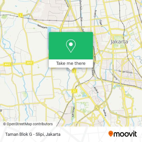 Taman Blok G - Slipi map