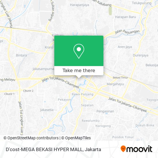 D'cost-MEGA BEKASI HYPER MALL map