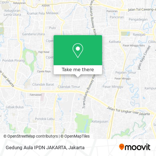 Gedung Aula IPDN JAKARTA map