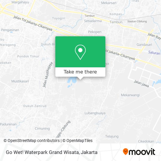 Go Wet! Waterpark Grand Wisata map