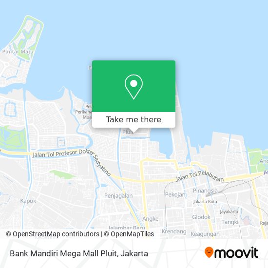Bank Mandiri Mega Mall Pluit map