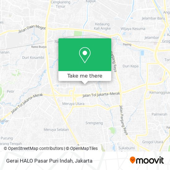 Gerai HALO Pasar Puri Indah map