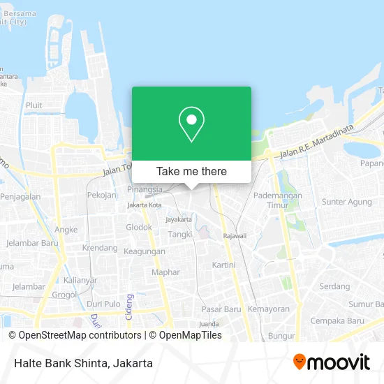 Halte Bank Shinta map