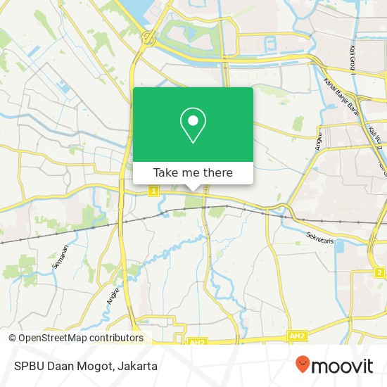 SPBU Daan Mogot map