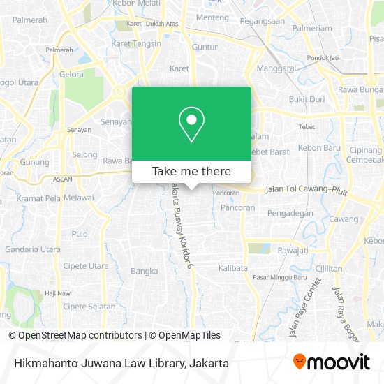 Hikmahanto Juwana Law Library map