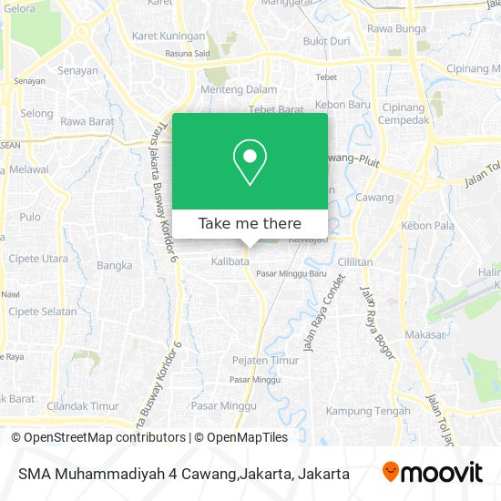 SMA Muhammadiyah 4 Cawang,Jakarta map