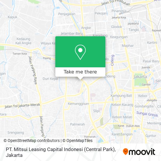 PT. Mitsui Leasing Capital Indonesi (Central Park) map