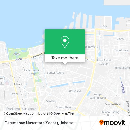 Perumahan Nusantara(Sacna) map